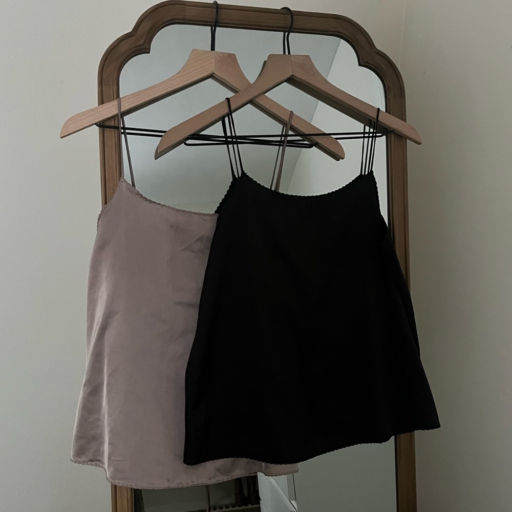 Two Neuflora Rodessa Tanks - Nude and Black